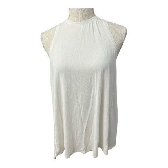 Lululemon White Workout Tank Top Sleeveless Athletic Cross Back Women Size S - Picture 1 of 9